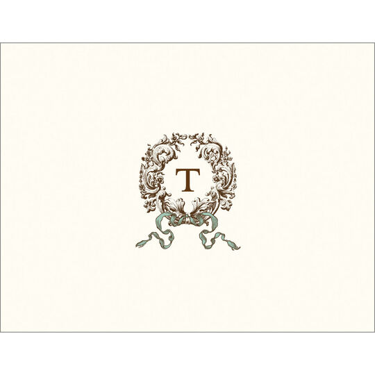 Cherished Wedding Initial Foldover Note Cards